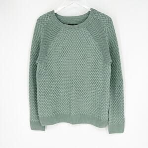 Fancy Stitch Woven Sweater XL‎ Green